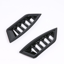 2PCS Carbon Fiber ABS Chrome Car Air Conditioner Vent Outlet Cover Trim Molding For SUBARU XV 2018 Car Styling Accessories 2024 - buy cheap