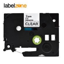 9mm Black on Clear Tze121 Laminated Label Tape Compatible Brother p-touch label printers Tze-121 Tze 121 tz121 tz-121 tze tapes 2024 - buy cheap