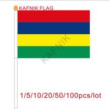 Kafnik de mão bandeira nacionais, 10/20/50/100 peças, porta a vários tamanhos de poliéster, 14*21cm 2024 - compre barato