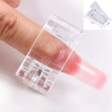 1 Pcs Pontas Das Unhas Clipe Dedo Transparente Poli Construção Rápida Extensão Gel Nails Art Manicure Ferramenta Acessórios Unhas Falsas Cip NC01 2024 - compre barato