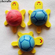 100PCS/LOT,3D turtle wood stickers Spring Easter crafts Plant Garden decoration Wall fridge stickers Early learning educational 2024 - buy cheap
