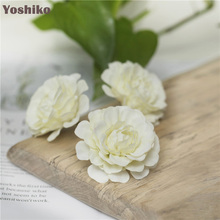 Yoshiko cabeça de flores artificiais de rosas, 20 peças de 5cm de seda, decoração para casa e jardim, móveis de jardim, faça você mesmo, presente, artesanato, flor falsa 2024 - compre barato