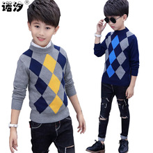 boys sweaters kids winter boys pure cotton high quality knitted sweaters 4-15T children pullover clothes kids jacket autumn tops 2024 - buy cheap