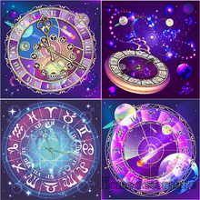 Conjunto de animales de reloj 5D Diy pintura de diamante mosaico 3d kits de punto de cruz decoración del hogar bordado pegatina para pared con patrón Artesanías hechas a mano 2024 - compra barato