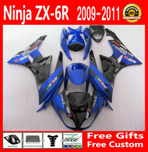 Дешево! Темно-синий Обтекатели ZX-6R 2009 2011 2010 обтекатель комплект для Kawasaki ninja ZX6R 09 10 11 EMS Бесплатная g61 2024 - купить недорого