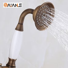 Brass Antique Bathroom Handheld Shower Head for Shower Faucet Hand Shower Head for Bathroom Chrome Finished 2024 - buy cheap