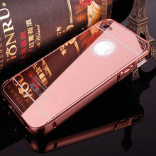 Coque For 4s Luxury Aluminum Mirror Electroplating Case For iPhone 4 4s Metal Frame Gold Back Cover Accessories For iPhone 4 s 2024 - buy cheap