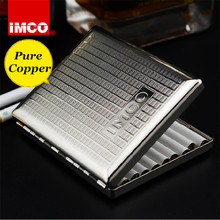 Genuine IMCO Original Cigarette Case Cigar Box Pure Copper Tobacco Holder Pocket Storage Container Smoking Cigarette Accessories 2024 - buy cheap