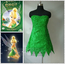 Custom Made Adult Princess Tinkerbell Dress Fancy Dress Movie Cosplay Costume 2024 - buy cheap