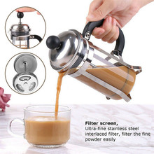 New Coffee Pot 350ML Stainless Steel Borosilicate Glass Pot Filter Tea Coffee Press Coffee Maker 0718#30 2024 - buy cheap