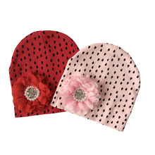 Chapéu floral de algodão para bebê, boné de inverno para meninas, gorro infantil 2024 - compre barato