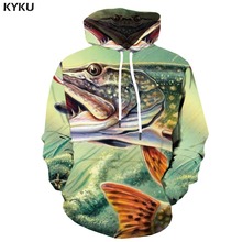 Мужской свитшот KYKU, зимний трехмерный свитшот с длинным рукавом и капюшоном 2024 - купить недорого