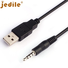 3.5mm AUX Audio To USB 2.0 Male Charge Cable Adapter Cord For Car MP3 jn27 2024 - buy cheap