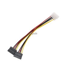 Divisor de Cable de Alimentación SATA Molex de 20cm, 4 pines a Serial ATA, 15 pines x 2, macho Y hembra, Cable duro de alta calidad, envío directo 2024 - compra barato