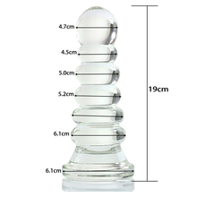 Huge Big Pagoda Anal Plug Glass Butt Plug Dildo Anal Dilator Expander G Spot Stimulator Buttplug Sex Toys For Woman Masturbator 2024 - buy cheap