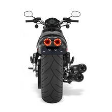 Motorcycle LED Twin Dual Tail Turn Signal Brake License Plate Integrated Light 2024 - buy cheap