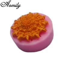 Aomily DIY Beautyful 3D Flower Cake Chocolate Mold Silicone Candy Jely Pudding Sugar Fondant Baking Decorating Tool Bakeware 2024 - buy cheap