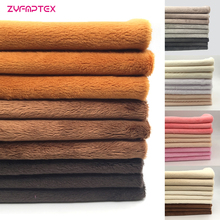 Zyfmptex tecido de pelúcia, para patchwork, acolchoados, cobertor, costura, para bebês, novo grupo com 9 cores, 100% poliéster 2024 - compre barato