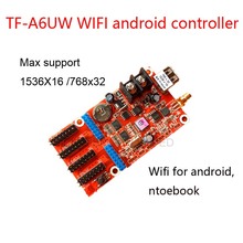 TF-A6UW wireless wifi led control card, Support  768*64 ,2 hub08, 4hub12 port,one color, two color andriod led control card 2024 - buy cheap