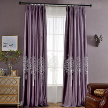 High Quality Velvet Embroidered Curtain Europe Style Tulle Curtains For Living Room Screens de, french window, Velvet fabric, side installation, left and right biparting open 2024 - buy cheap