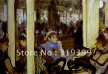 100% handmade Oil Painting Reproduction,Women on a Cafe Terrace by edgar degas ,Free DHL Shipping,Museum quality 2024 - buy cheap