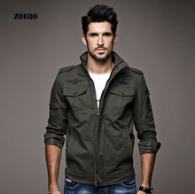 Новое поступление, брендовая мужская куртка-бомбер ZOEQO, мужские пальто, военная верхняя одежда, Высококачественная Мужская куртка-бомбер с воротником-стойкой 2024 - купить недорого