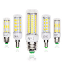 Lâmpada led e27 e14 lâmpada led 220 v 5730 milho luz lampada lâmpadas led lustre vela para decoração de casa substituir filamento luz 2024 - compre barato
