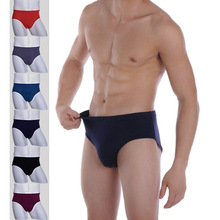 Men Underwear Bamboo Fiber Sexy briefs Plus size calzoncillos cuecas Super Stretch Solid Underpants Male Panties XXL XXXL XXXXL 2024 - buy cheap