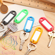 10pcs Classification of color key buckle Write ID Tags Room Number Plastic Tag  Cards Chain Key Ring Diy Handmade Accessories 2024 - buy cheap