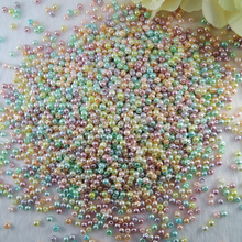 Cuentas de perla redonda de imitación de cristal, colores surtidos mezclados, 4mm, venta al por mayor, sueltas, fabricación de joyas, 1000 Uds. 2024 - compra barato