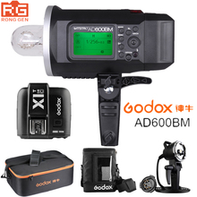 Беспроводная наружная вспышка Godox AD600BM 600W HSS 1/8000 2,4G + триггер фотолампы + фотоэлемент + CB-09 для Canon 2024 - купить недорого