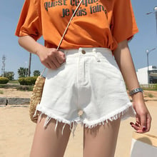 New Vintage High Waist  Shorts Crimping Denim Shorts Women 2019 Fashion Brand Slim Casual Femme Short Jeans Mujer 2024 - buy cheap