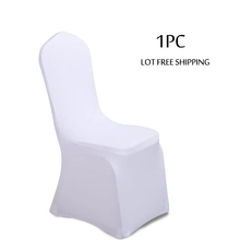 Универсальный Белый эластичный чехол для стула из спандекса и лайкры, 1 шт. 2024 - купить недорого