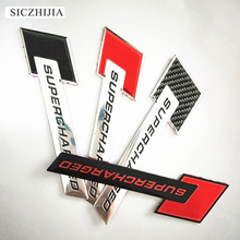 Aluminum alloy racing sports supercharged badge car styling sticker for Suzuki SX4 SWIFT Alto Liane Grand Vitara Jimny S-Cross 2024 - buy cheap