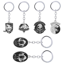 Game Metal Gear Solid 5 Keychains Fox Hound Outer Heaven llaveros Metal Pendant Keyring Car Key Chain Skull Animal Souvenir Gift 2024 - buy cheap