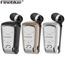 Fineblue FQ208 Bluetooth 4,0 мини Bluetooth беспроводные наушники стерео с микрофоном клип выдвижной спортивные наушники 2024 - купить недорого