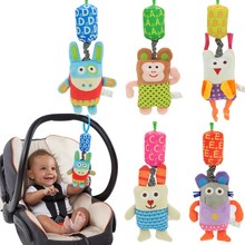 Baby Kids Mobile Rattles Soft Cute Plush Letter Toys Ring Bell Wind Chime Hanging Crib Animal Dolls Plush Toys 2024 - buy cheap