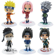 Q version 6pcs/set Anime Cartoon PVC Model Toys Figure Christmas Gifts 2024 - buy cheap