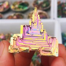 1pcs  Bismuth 100% natural stone decoration Bismuth Metal crystal Beautiful Natural Antimony ore specimen for art collection 2024 - buy cheap