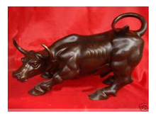 Bronze statue of the Wall Street Bull by EMS 100% free shipping 2024 - buy cheap