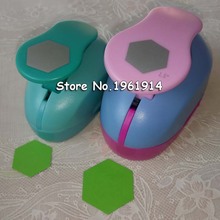 free ship hexagon punch paper cutter crafts scrapbook Embossing device kid hole punches cortador de papel S2934-8 2024 - buy cheap
