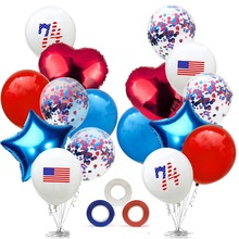 США Air Globos День Независимости украшения Воздушные шары 4 июля годовщина патриотический блесток воздушный шар для внутреннего наружного декора 2024 - купить недорого