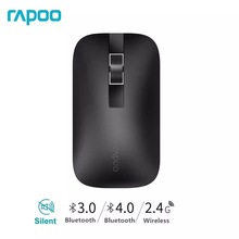Rapoo M550G Multi-mode Silent Wireless Mouse with 1300DPI Bluetooth 3.0/4.0 RF 2.4GHz for 3 Devices Connection Office Home Mice 2024 - buy cheap