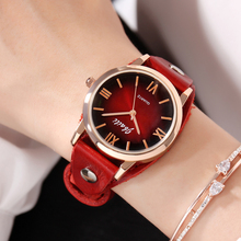 Brand JBAILI Casual Women Watch Fashion Red Stage Dress Watches leather Quartz Relogio Feminino Clock Ladies Relogio Masculino 2024 - buy cheap