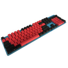 Cool Jazz Mixed Red Black Thick PBT 104 87 61 ISO ANSI layout OEM Profile Keycaps For MX Mechanical Keyboard Free shipping 2024 - buy cheap