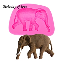Animal soap mold chocolate Party DIY Elephant fondant cake decorating tools silicone mold dessert decorators moulds T0042 2024 - buy cheap