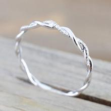 SOLEDI палец кольцо укладка соответствующие группы витой формы Элегантный Обручальное кольцо любителей юбилей кольцо женщин 2024 - купить недорого