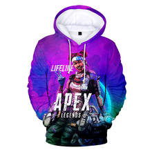 NEW fashion   Hoodies Kawaii 3D Print Sweatshirt Long Sleeve Women/men Clothes 2019 Hot Sale Apex Legends Casual Kpop Plus Size 2024 - buy cheap