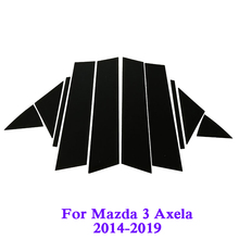 Calcomanías decorativas para coche Mazda 3 Alexa 2014-2019, 10 Uds., decoración externa, accesorios para coche, Pilar del centro de la ventana 2024 - compra barato