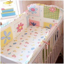 Promotion! 6PCS Competitive Price Bedding Set for Babies,Lovely Design Baby Cot Set (bumper+sheet+pillow cover) 2024 - buy cheap